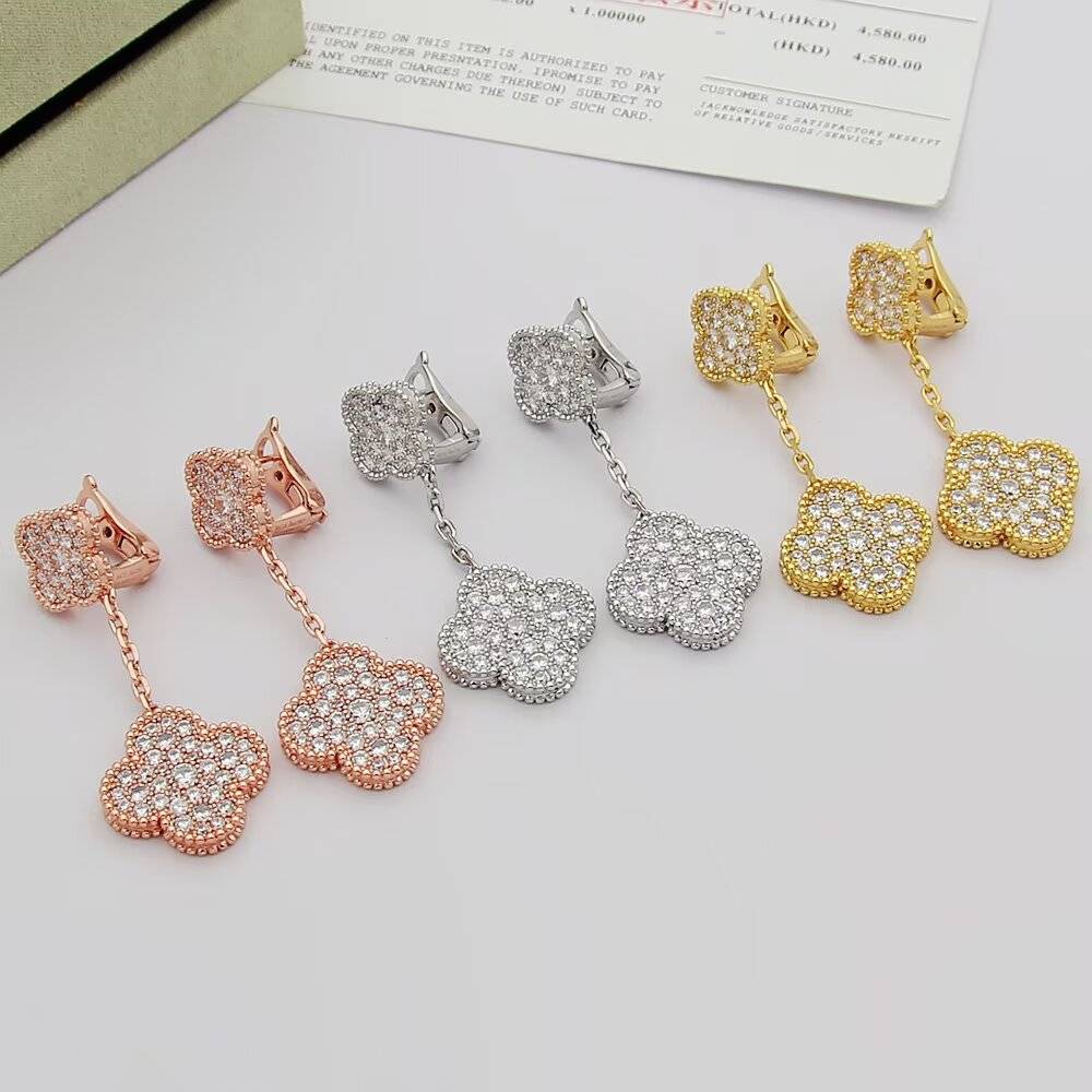 Van Cleef Arpels ヴァン クリーフアーペル レディース ピアス フリヴォル ダイヤモンド モチーフピアス エレガント ギフト