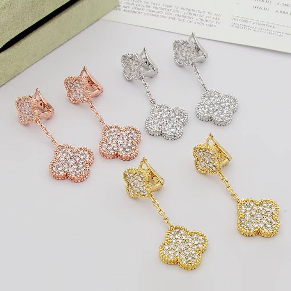 Van Cleef Arpels ヴァン クリーフアーペル レディース ピアス フリヴォル ダイヤモンド モチーフピアス エレガント ギフト - 画像 5