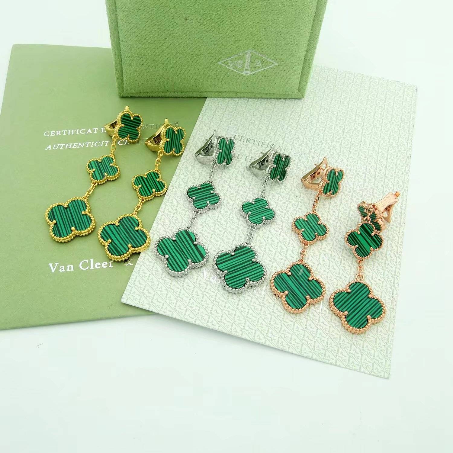 Van Cleef Arpels ヴァン クリーフアーペル レディース ピアス フリヴォル モチーフネックレス 上品なアクセサリー ギフト - 画像 2