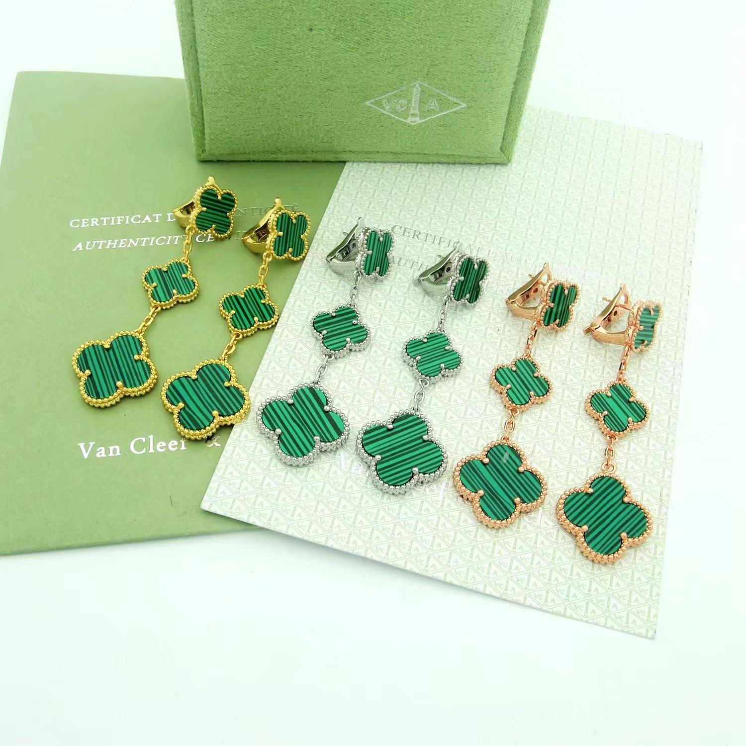 Van Cleef Arpels ヴァン クリーフアーペル レディース ピアス フリヴォル モチーフネックレス 上品なアクセサリー ギフト - 画像 3