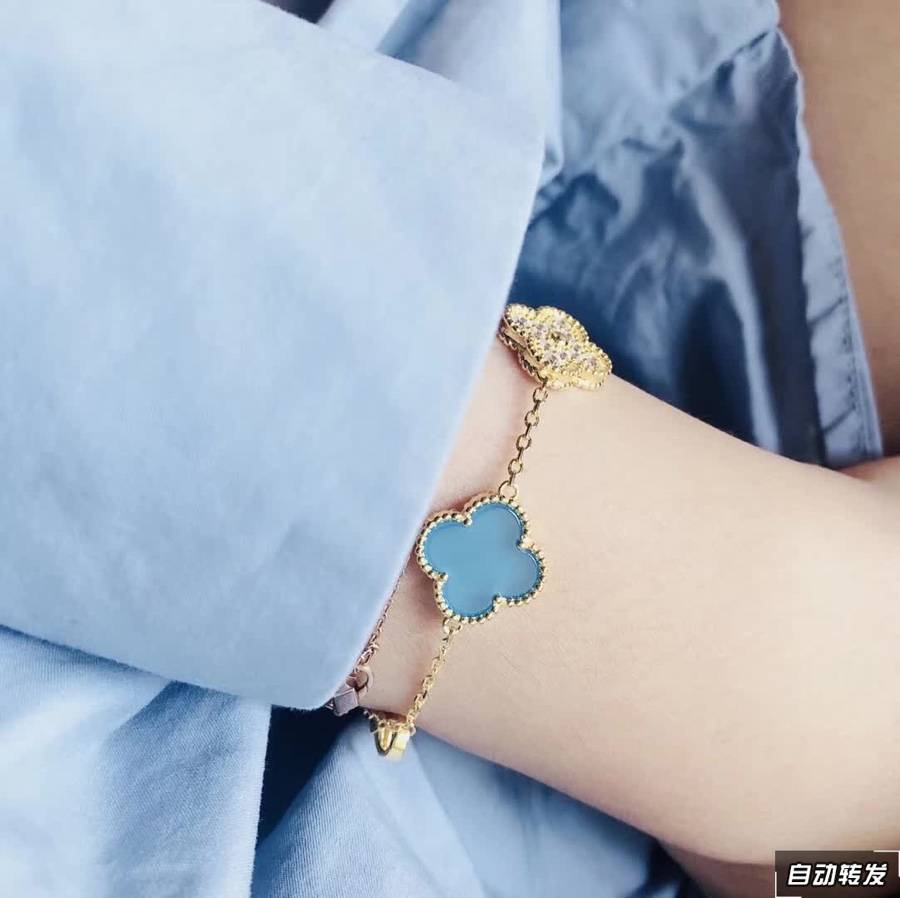 Van Cleef Arpels ヴァン クリーフアーペル レディース ブレスレット アルハンブラ 18Kゴールド モチーフブレスレット 上品なアクセサリー - 画像 9