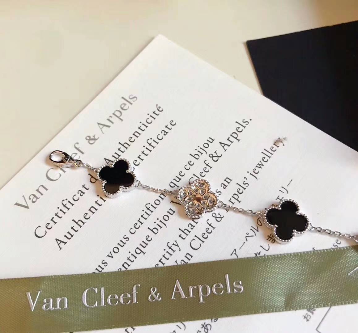 Van Cleef Arpels ヴァン クリーフアーペル レディース ブレスレット フリヴォル 四つ葉モチーフ ブランドブレスレット ギフト ゴールド - 画像 4