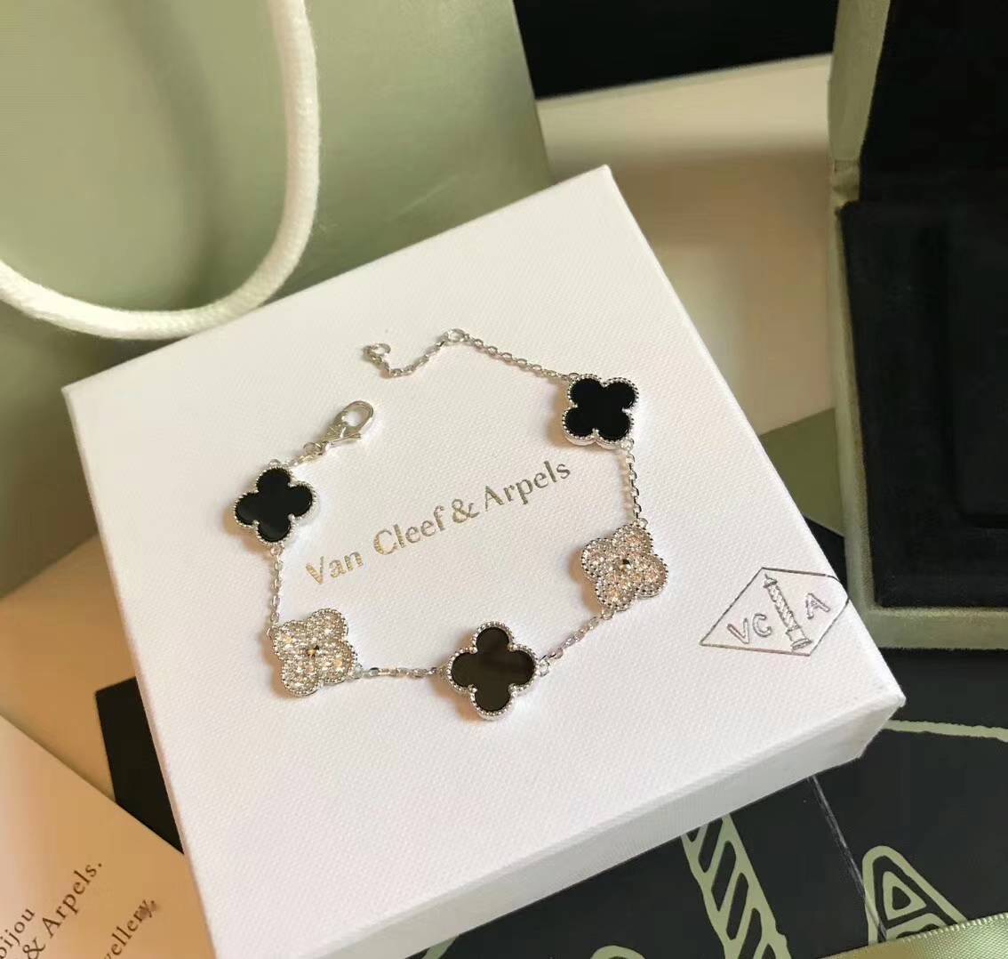 Van Cleef Arpels ヴァン クリーフアーペル レディース ブレスレット フリヴォル 四つ葉モチーフ ブランドブレスレット ギフト ゴールド - 画像 5