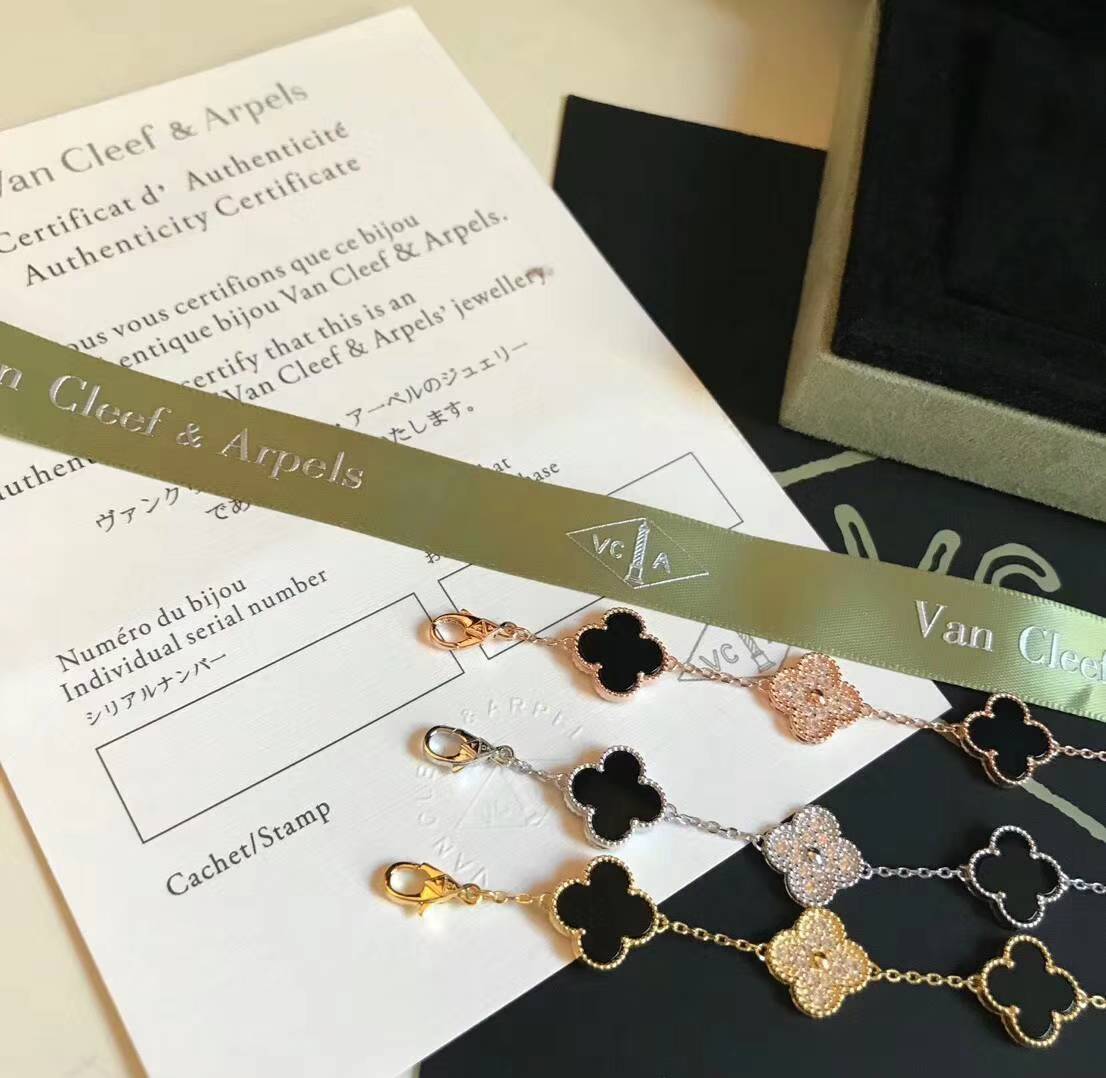 Van Cleef Arpels ヴァン クリーフアーペル レディース ブレスレット フリヴォル 四つ葉モチーフ ブランドブレスレット ギフト ゴールド - 画像 6