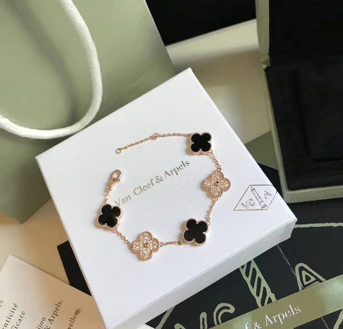 Van Cleef Arpels ヴァン クリーフアーペル レディース ブレスレット フリヴォル 四つ葉モチーフ ブランドブレスレット ギフト ゴールド - 画像 7