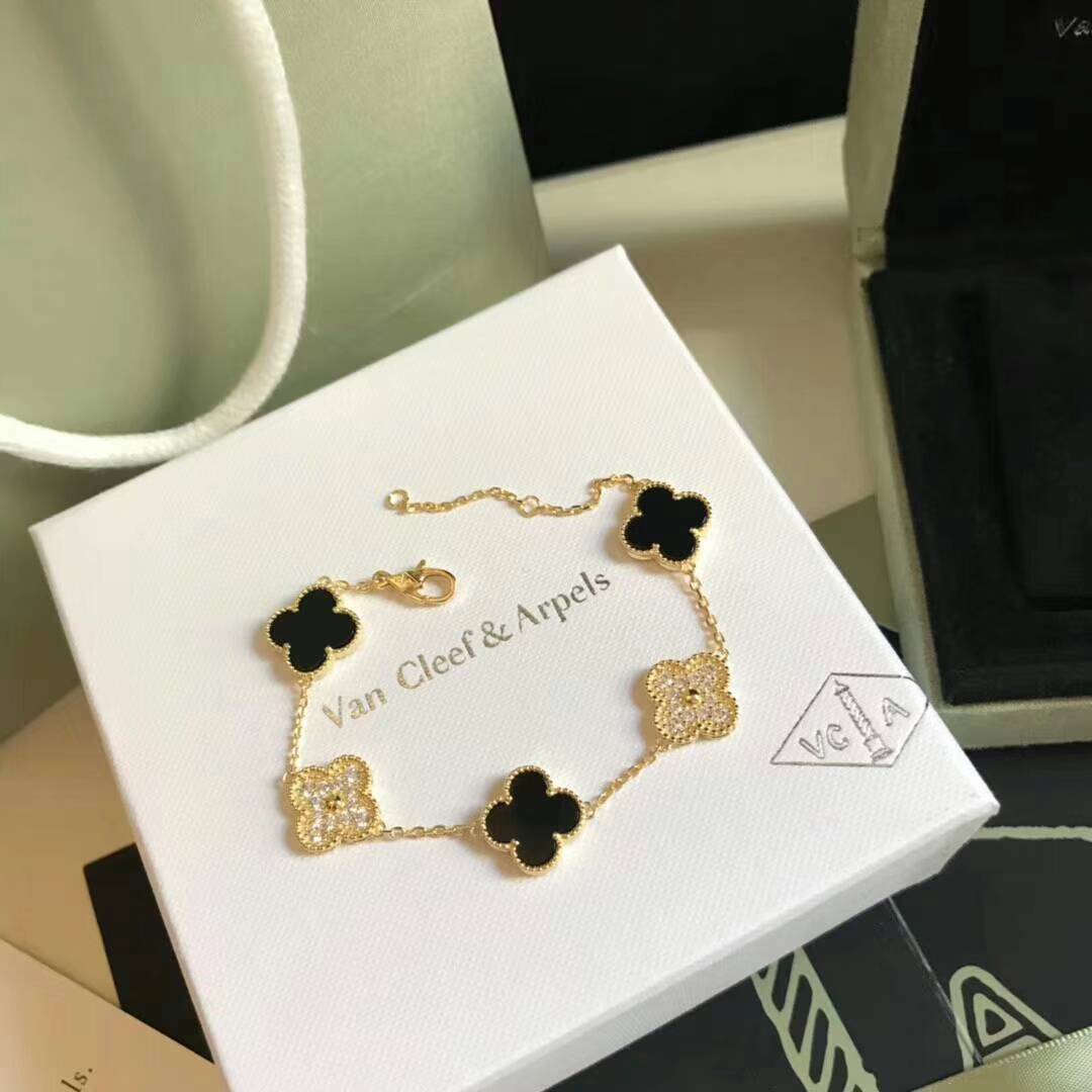 Van Cleef Arpels ヴァン クリーフアーペル レディース ブレスレット フリヴォル 四つ葉モチーフ ブランドブレスレット ギフト ゴールド - 画像 8