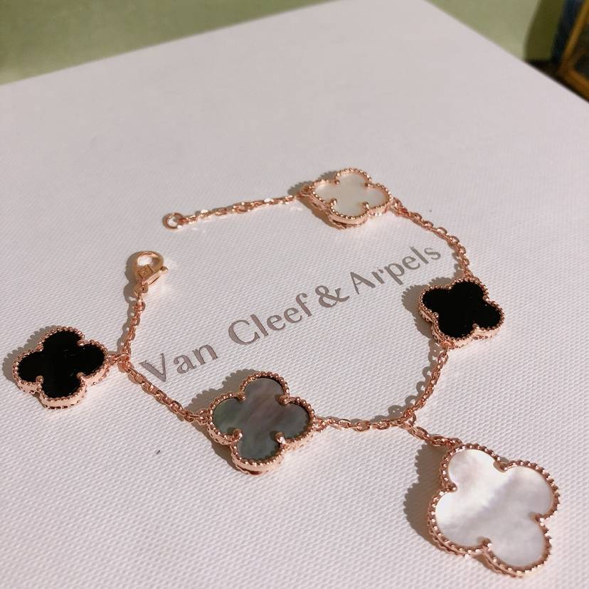 Van Cleef Arpels ヴァン クリーフアーペル レディース ブレスレット フリヴォル モチーフネックレス 上品なアクセサリー ギフト ローズゴールド