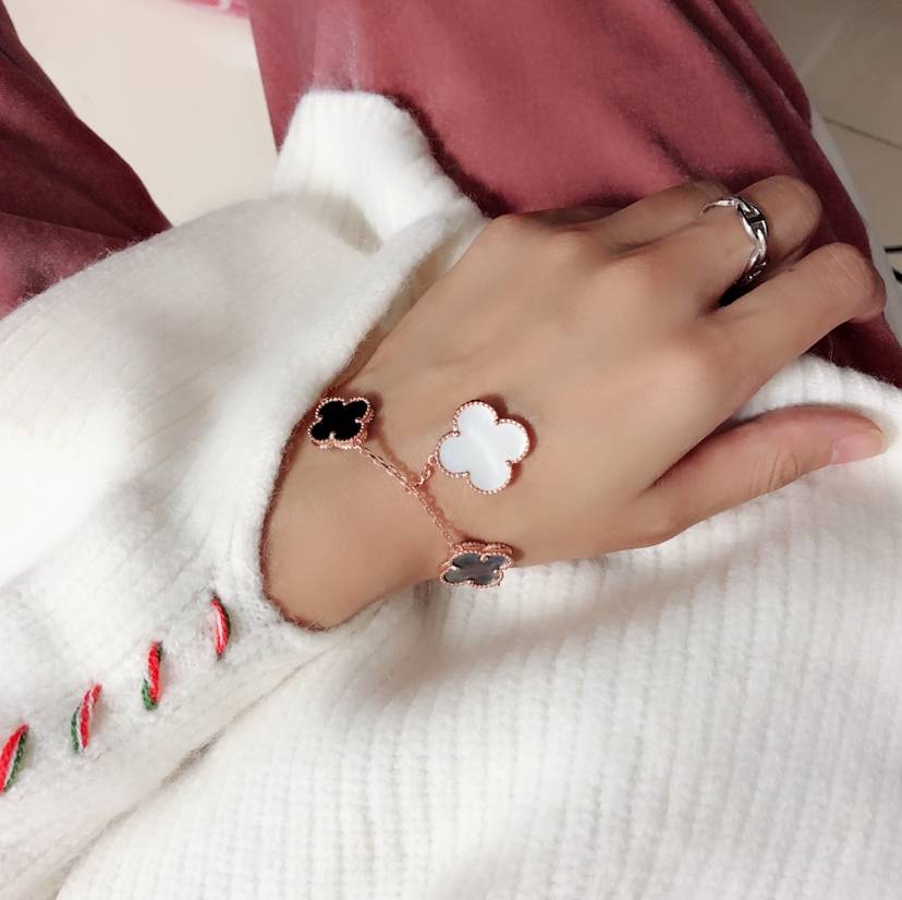 Van Cleef Arpels ヴァン クリーフアーペル レディース ブレスレット フリヴォル モチーフネックレス 上品なアクセサリー ギフト ローズゴールド - 画像 2