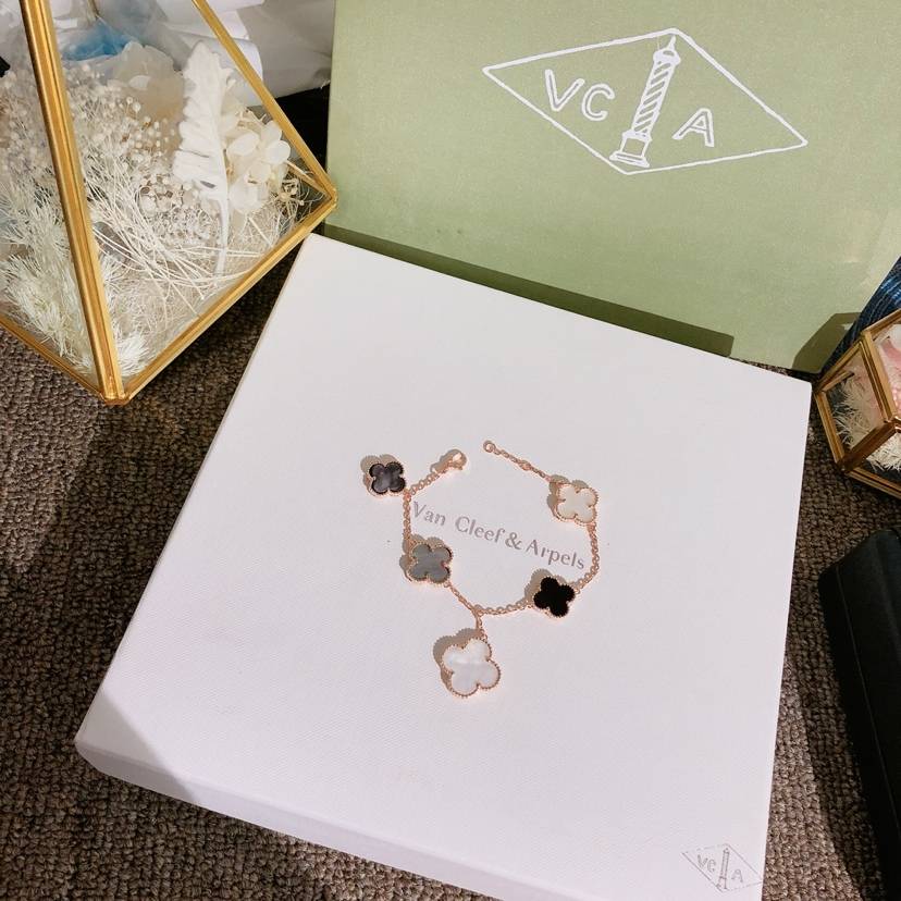 Van Cleef Arpels ヴァン クリーフアーペル レディース ブレスレット フリヴォル モチーフネックレス 上品なアクセサリー ギフト ローズゴールド - 画像 6
