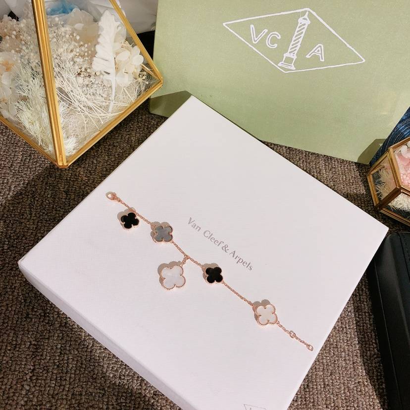 Van Cleef Arpels ヴァン クリーフアーペル レディース ブレスレット フリヴォル モチーフネックレス 上品なアクセサリー ギフト ローズゴールド - 画像 8