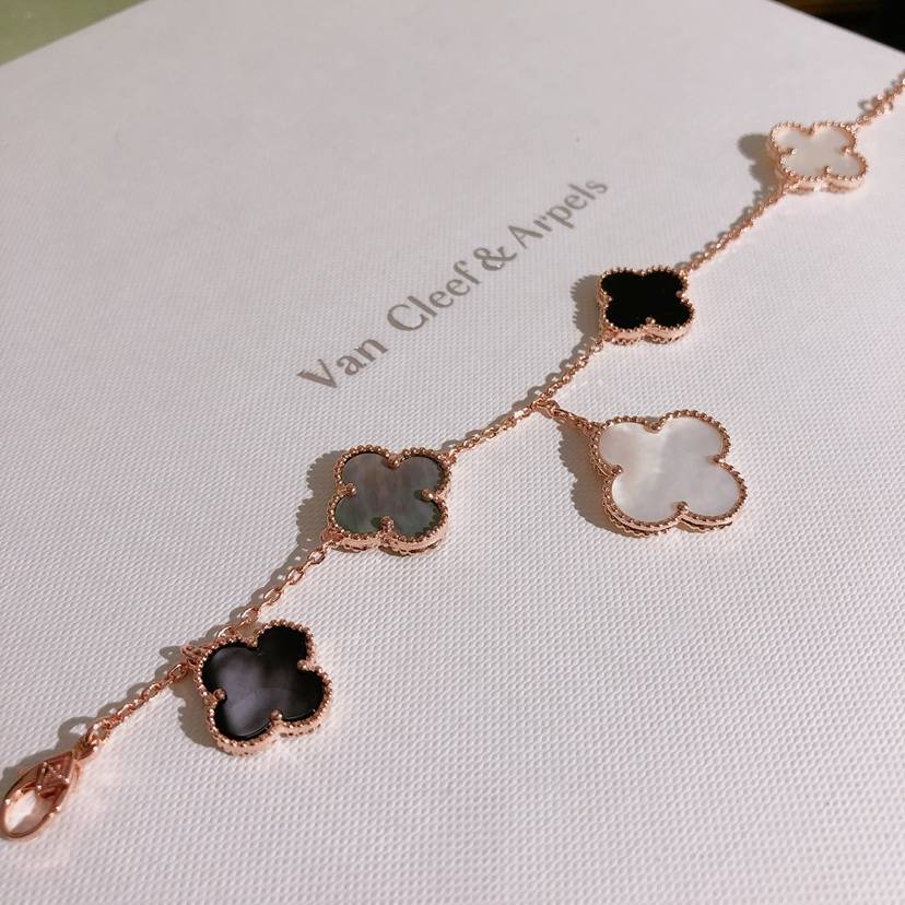 Van Cleef Arpels ヴァン クリーフアーペル レディース ブレスレット フリヴォル モチーフネックレス 上品なアクセサリー ギフト ローズゴールド - 画像 9