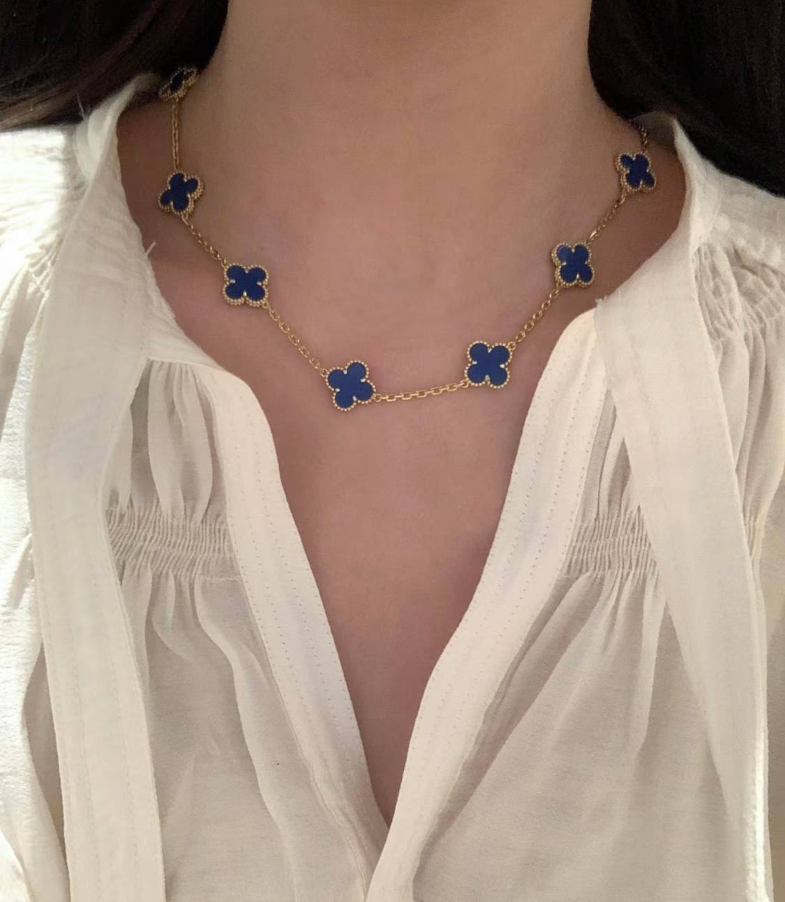 Van Cleef Arpels ヴァン クリーフアーペル レディース ネックレス アルハンブラ ブランドネックレス モチーフネックレス ゴールド - 画像 9