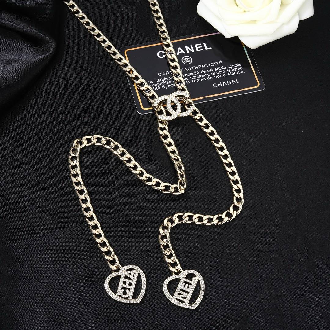 CHANEL シャネル レディース ネックレス CCロゴ チェーンモチーフ ブランドネックレス ゴールド - 画像 2