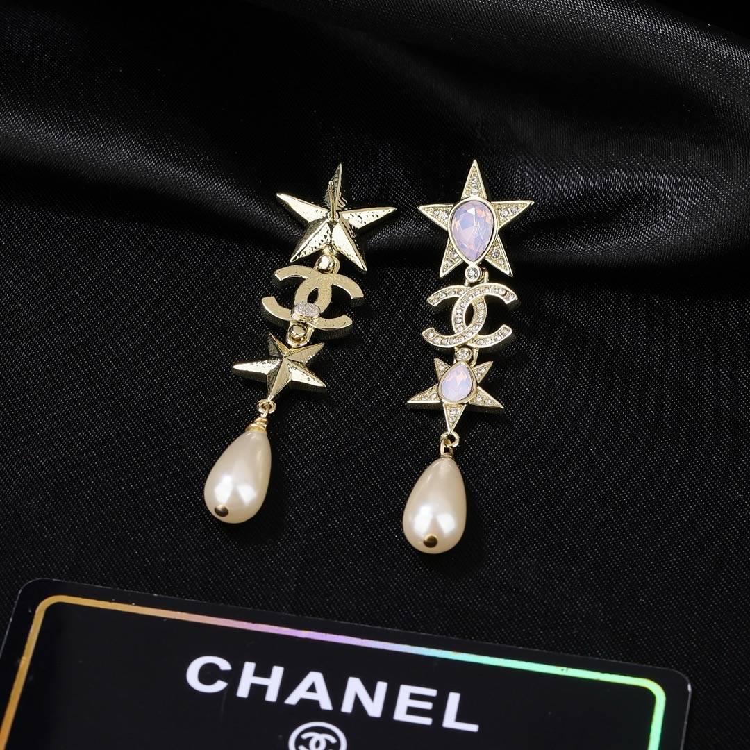 CHANEL シャネル レディース ピアス CCロゴ チェーンモチーフ ブランドピアス 上品なアクセサリー ゴールド - 画像 3