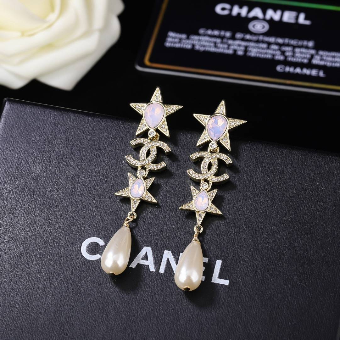 CHANEL シャネル レディース ピアス CCロゴ チェーンモチーフ ブランドピアス 上品なアクセサリー ゴールド - 画像 5