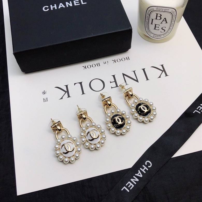 CHANEL シャネル レディース ピアス CCロゴ パール チェーンモチーフ ブランドピアス 上品なアクセサリー ゴールド - 画像 6