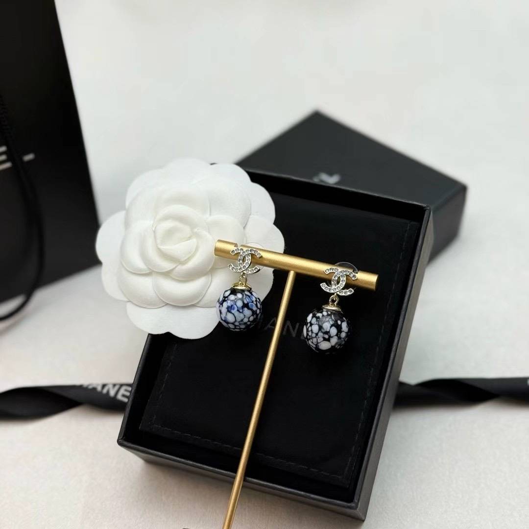 CHANEL シャネル レディース ピアス ダブルC チェーンモチーフ ブランドピアス ココマーク アクセサリー ブラック - 画像 8