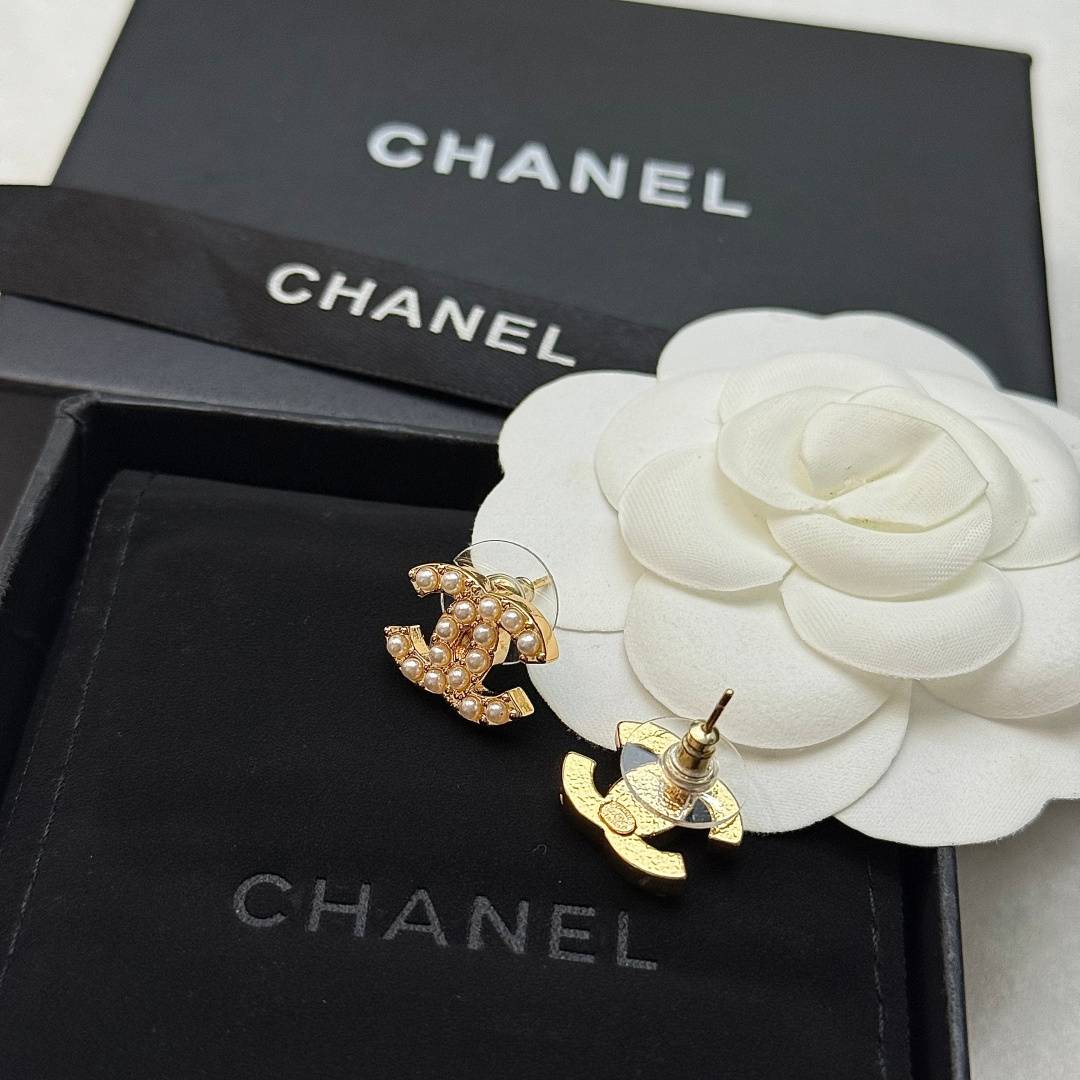 CHANEL シャネル レディース ピアス CCロゴ パール ブランドピアス ゴールド - 画像 3