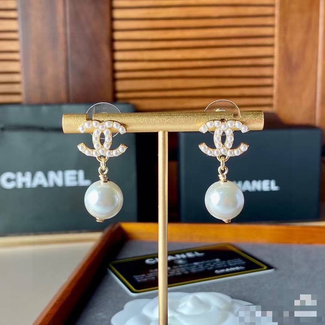 CHANEL シャネル レディース ピアス CCロゴ パール チェーンモチーフ ブランドピアス ギフト - 画像 2