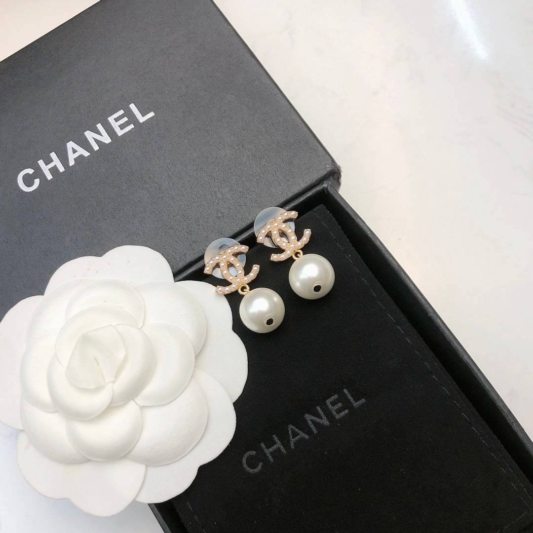 CHANEL シャネル レディース ピアス CCロゴ パール チェーンモチーフ ブランドピアス ギフト - 画像 8