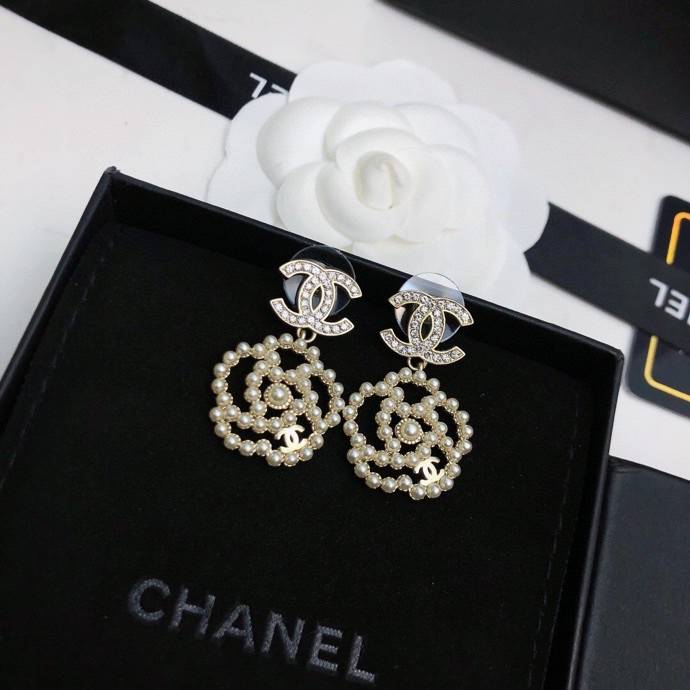 CHANEL シャネル レディース ピアス CCロゴ パール チェーンモチーフ ブランドピアス ギフト - 画像 4