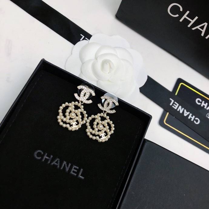 CHANEL シャネル レディース ピアス CCロゴ パール チェーンモチーフ ブランドピアス ギフト - 画像 5