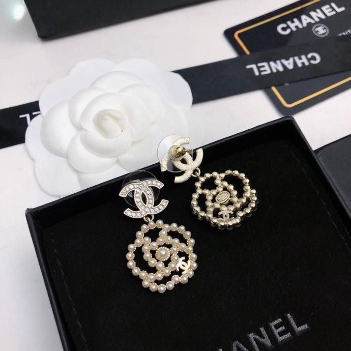 CHANEL シャネル レディース ピアス CCロゴ パール チェーンモチーフ ブランドピアス ギフト - 画像 7