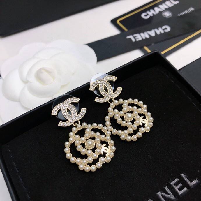 CHANEL シャネル レディース ピアス CCロゴ パール チェーンモチーフ ブランドピアス ギフト - 画像 8