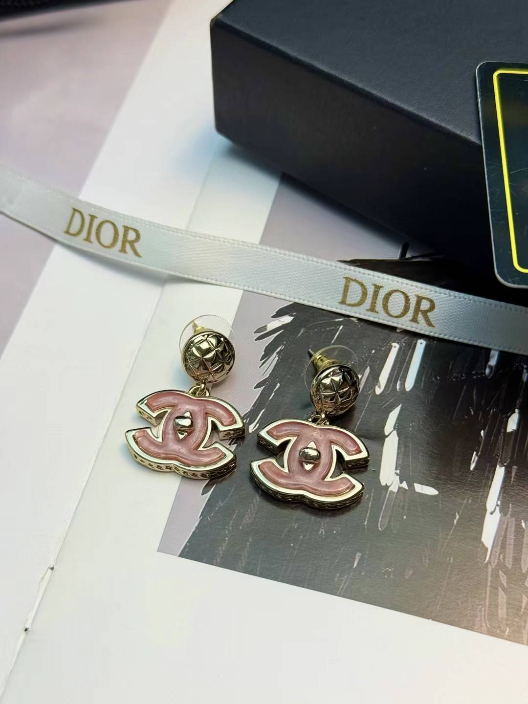 CHANEL シャネル レディース ピアス CCロゴ パール ブランドピアス ギフト ピンク - 画像 5