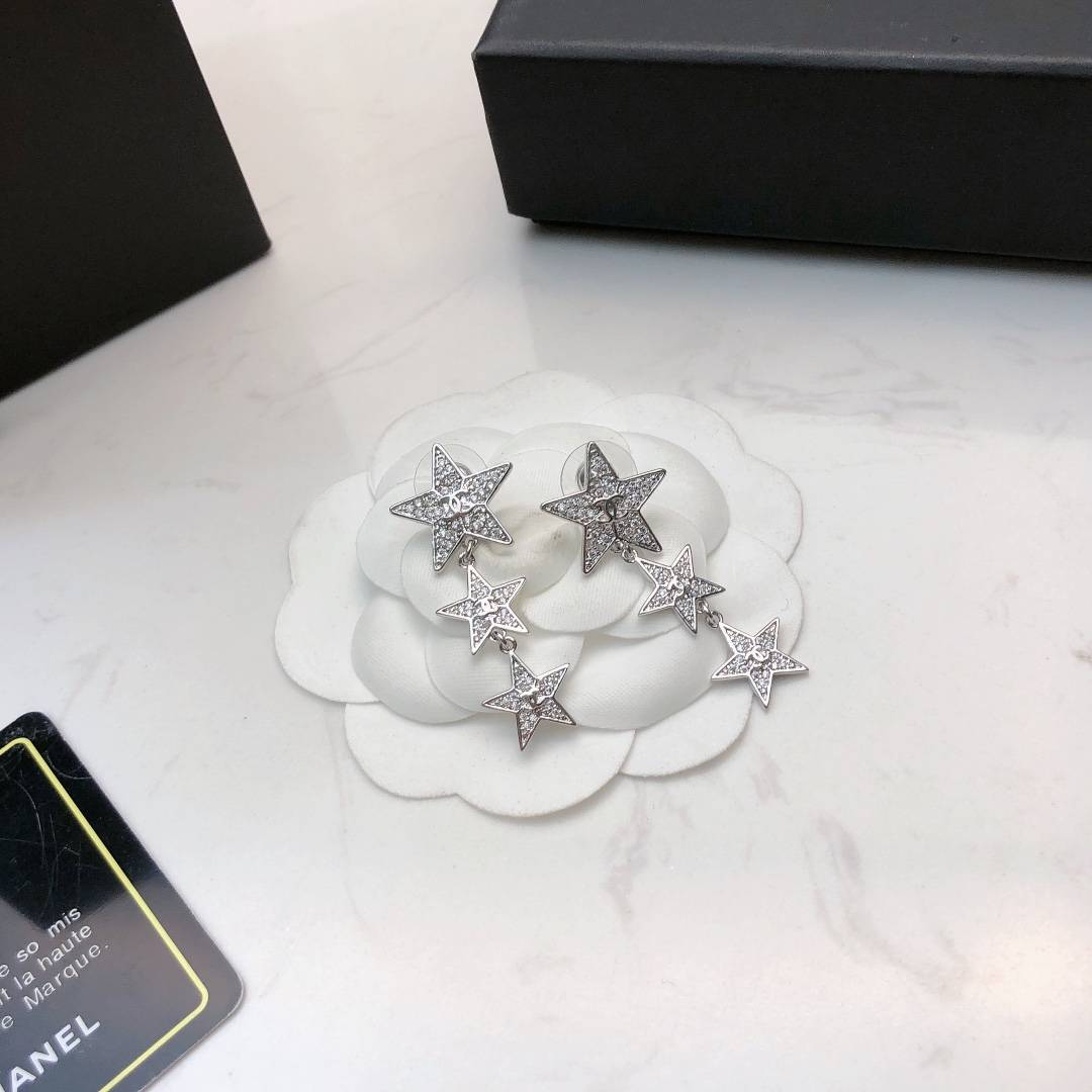 CHANEL シャネル レディース ピアス 星型 ブランドピアス ブランドアクセサリー ホワイト - 画像 5