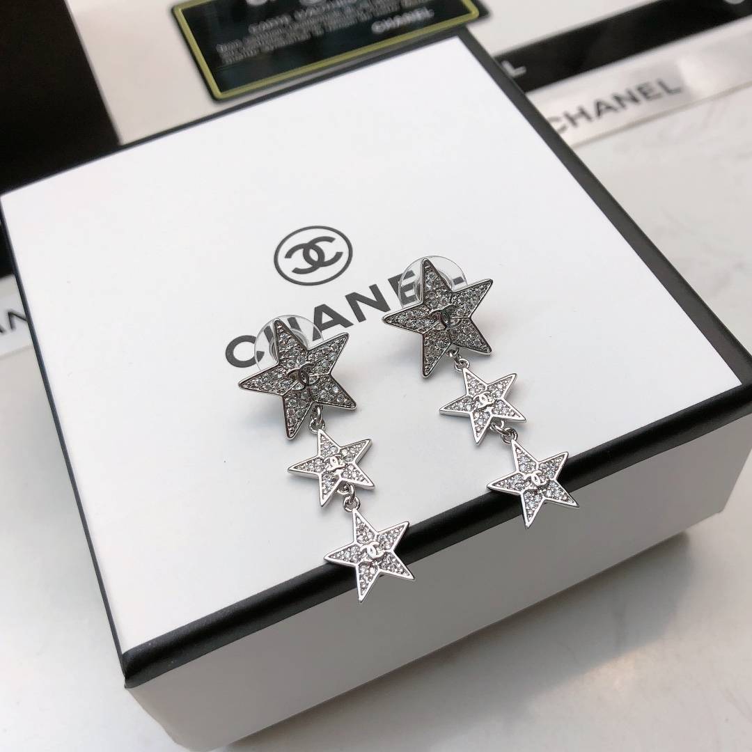 CHANEL シャネル レディース ピアス 星型 ブランドピアス ブランドアクセサリー ホワイト - 画像 6