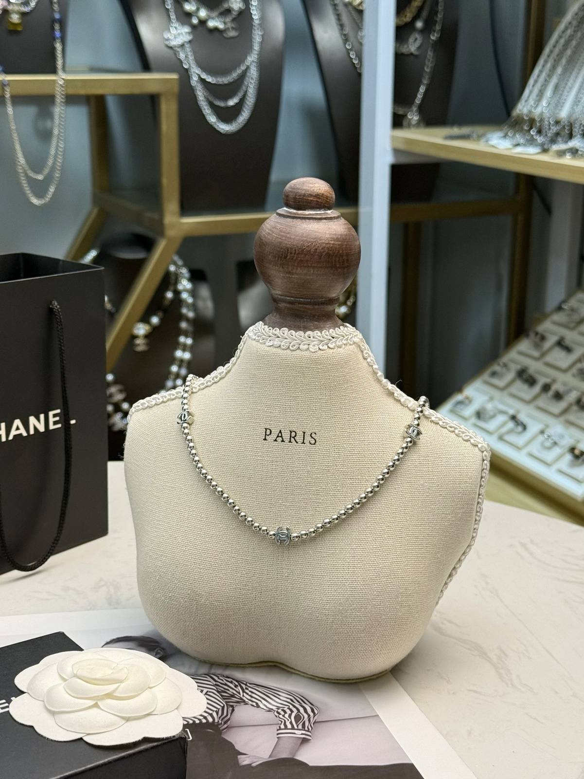 CHANEL シャネル レディース ネックレス CCロゴ ブランドネックレス 上品なアクセサリー シルバー - 画像 8