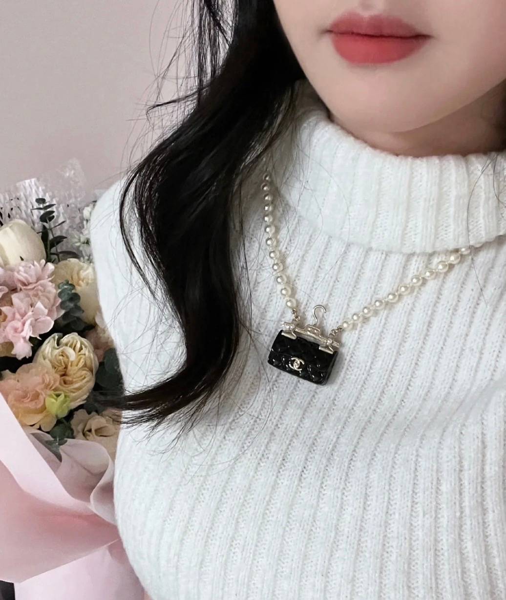 CHANEL シャネル レディース ネックレス ブランドネックレス ブローチ プレゼント ブラック - 画像 2