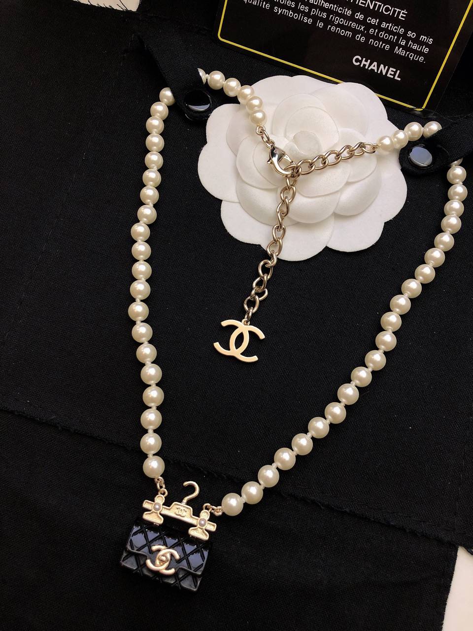 CHANEL シャネル レディース ネックレス ブランドネックレス ブローチ プレゼント ブラック - 画像 4