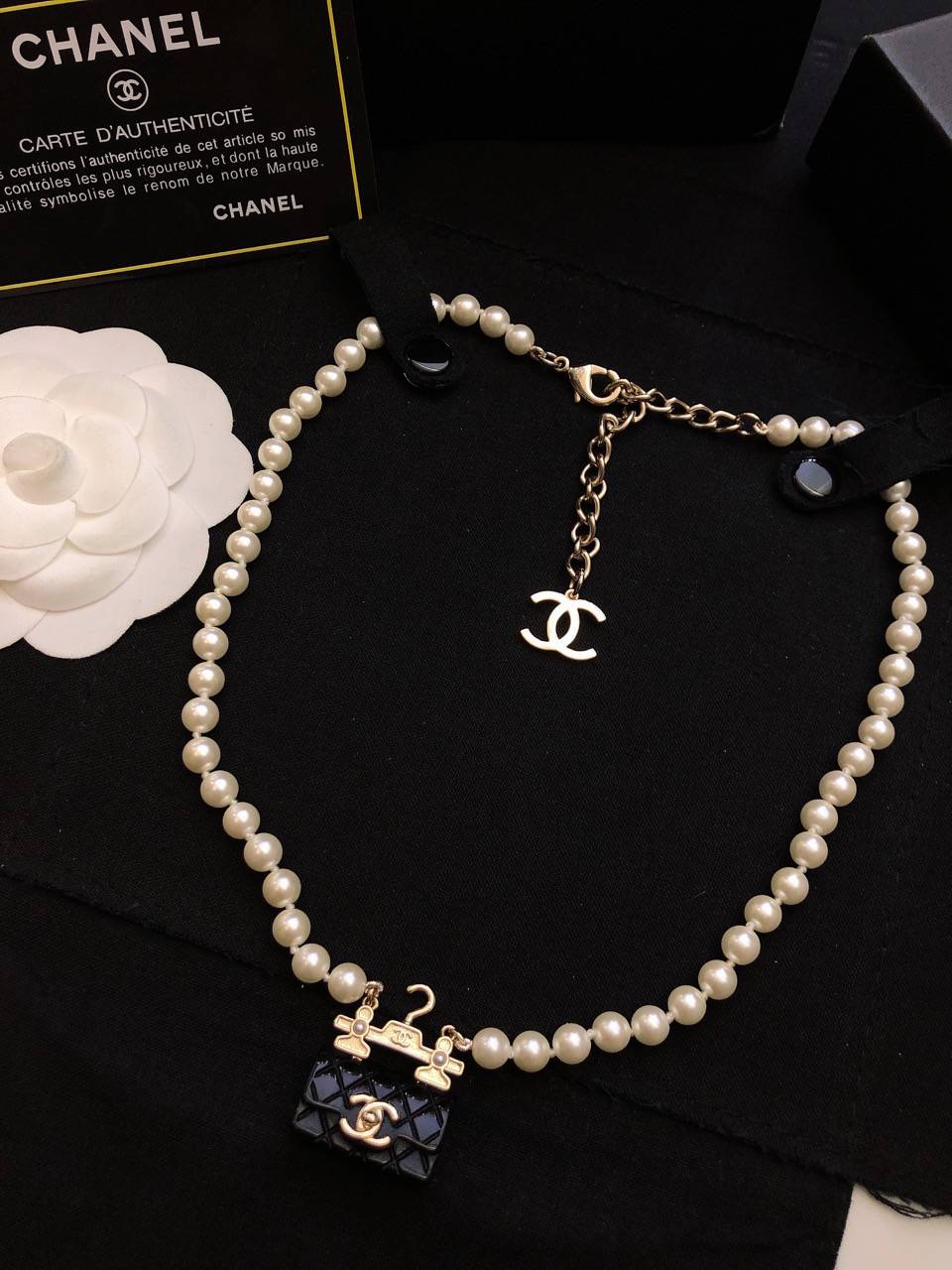 CHANEL シャネル レディース ネックレス ブランドネックレス ブローチ プレゼント ブラック - 画像 5