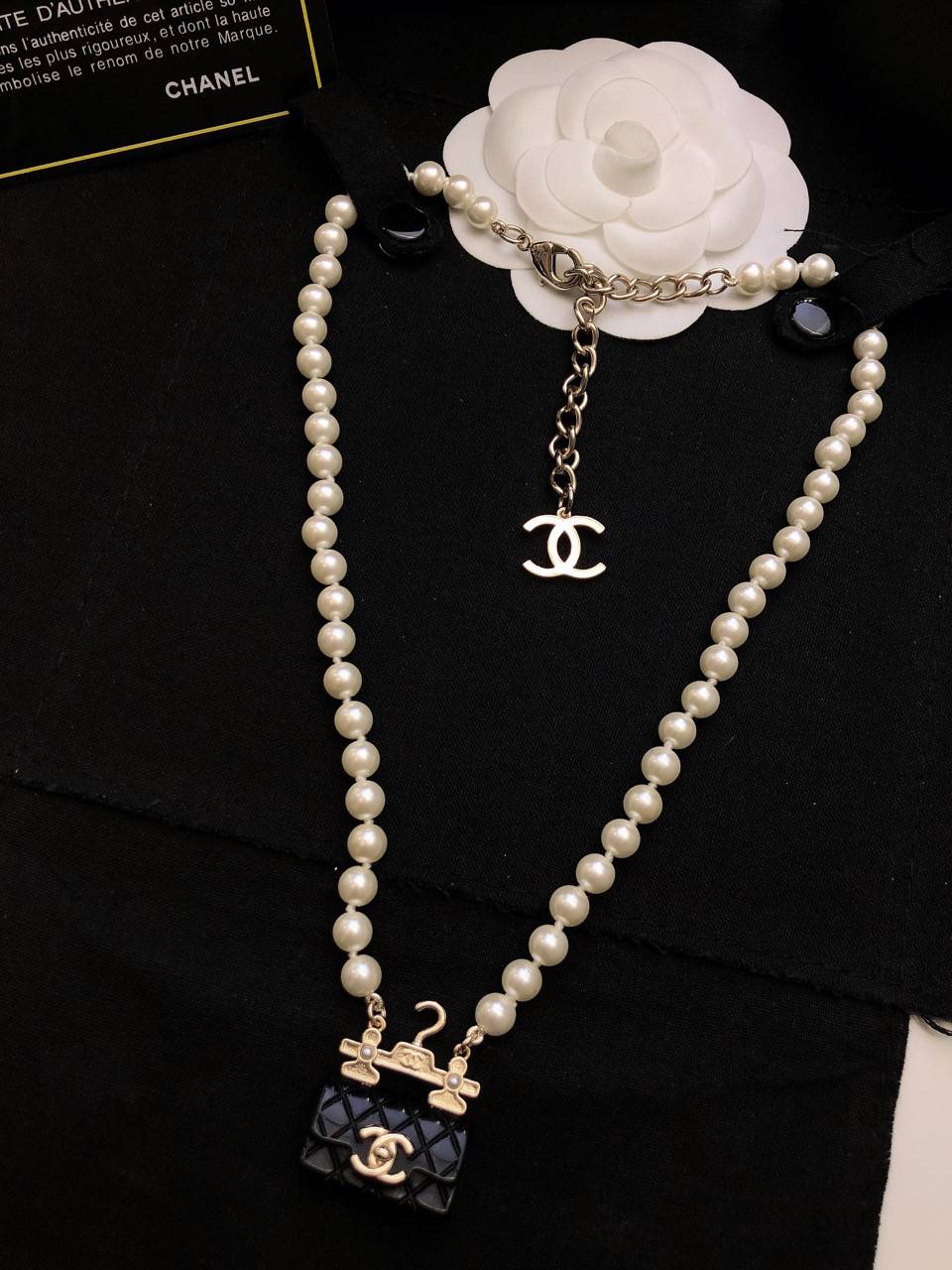 CHANEL シャネル レディース ネックレス ブランドネックレス ブローチ プレゼント ブラック - 画像 8