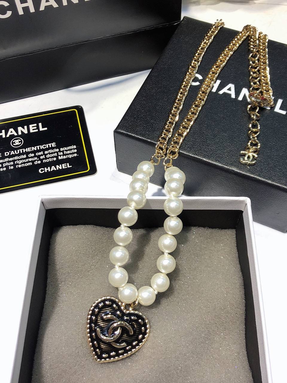 CHANEL シャネル レディース ネックレス ロゴプレート ブランドネックレス ゴールド - 画像 9