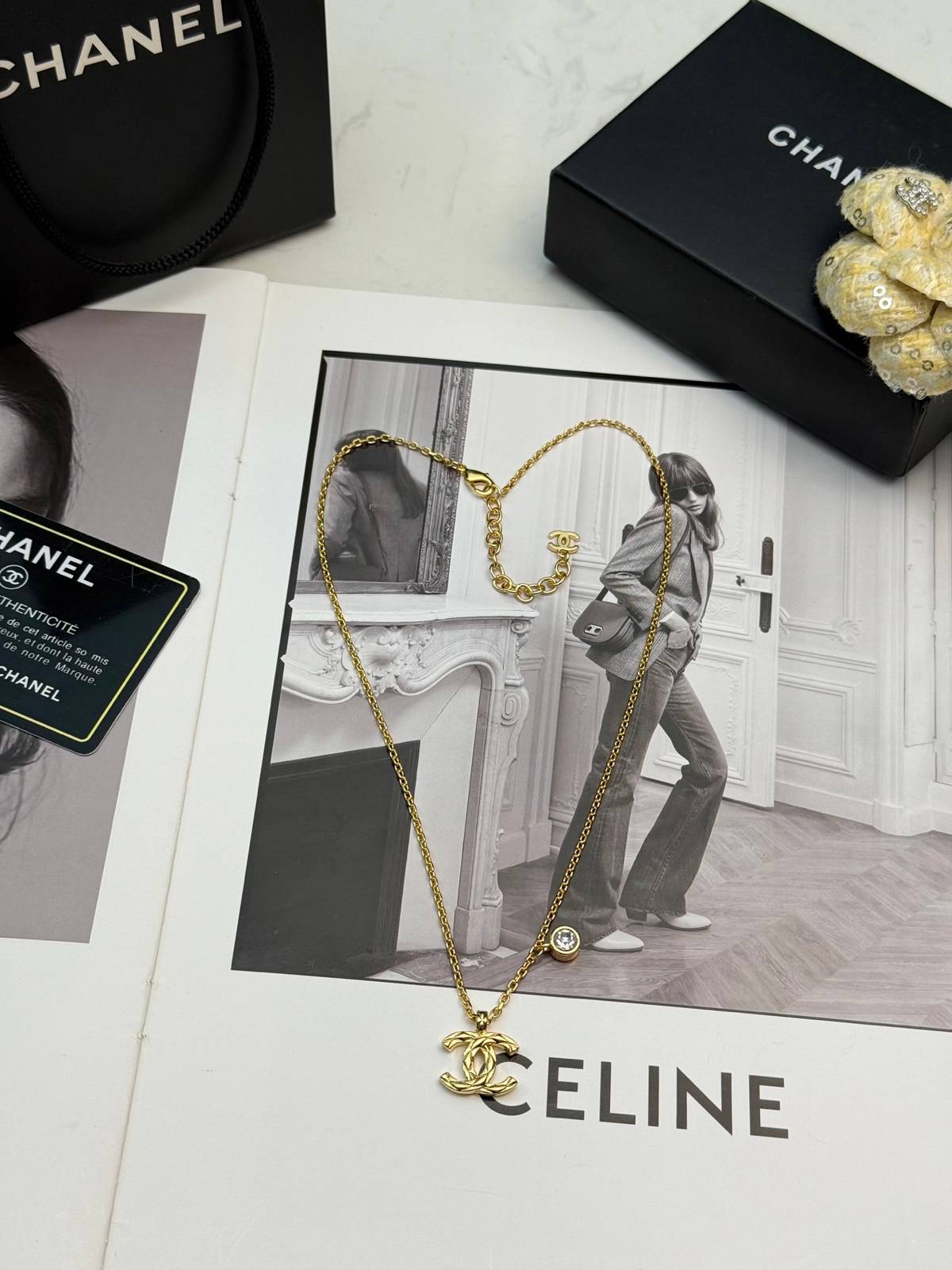 CHANEL シャネル レディース ネックレス ココマーク ブランドネックレス ゴールド - 画像 2