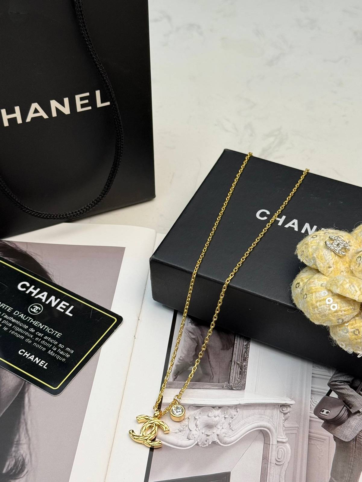 CHANEL シャネル レディース ネックレス ココマーク ブランドネックレス ゴールド - 画像 3