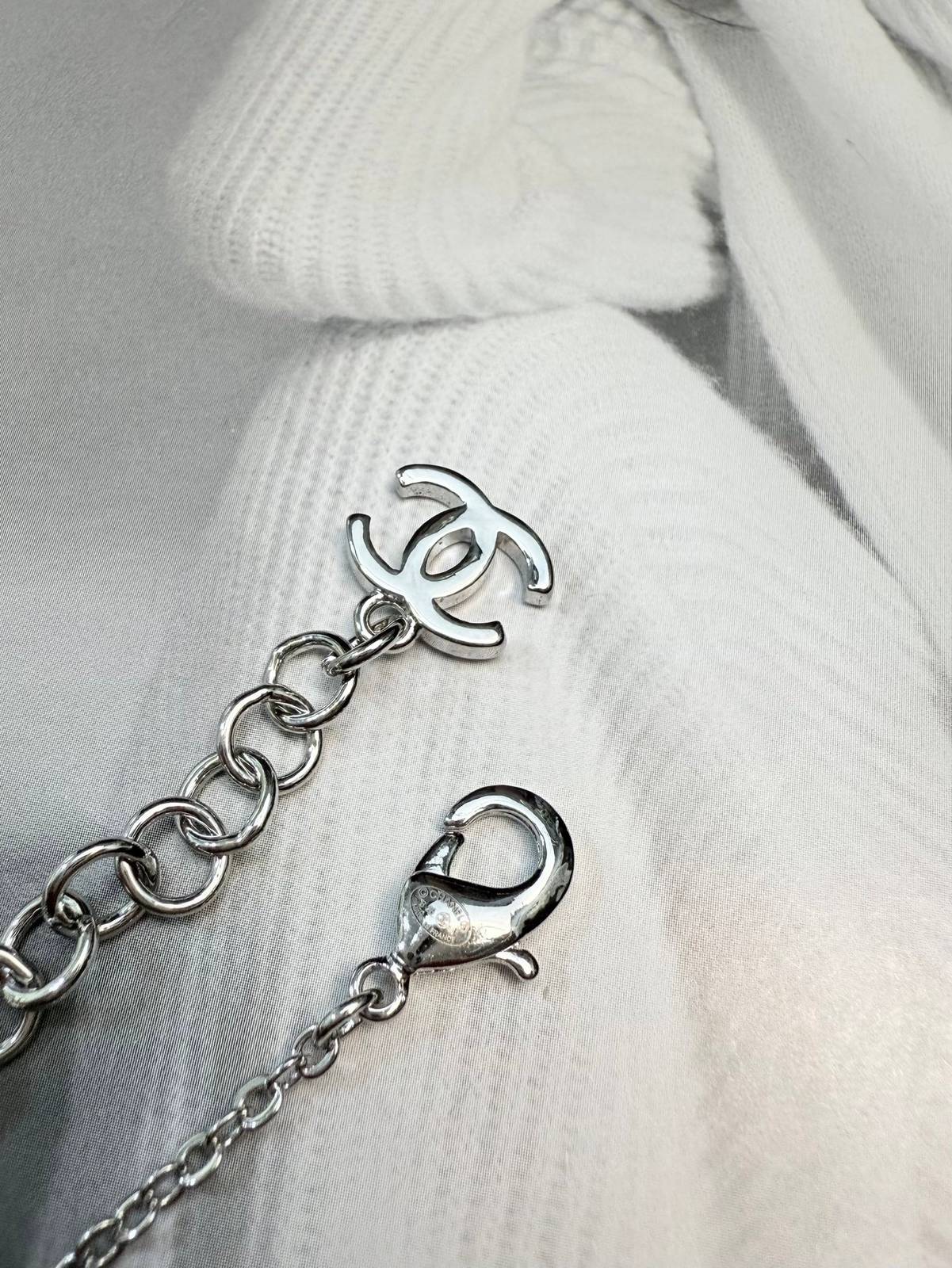 CHANEL シャネル レディース ネックレス CCロゴ チェーンモチーフ ブランドネックレス シルバー - 画像 2