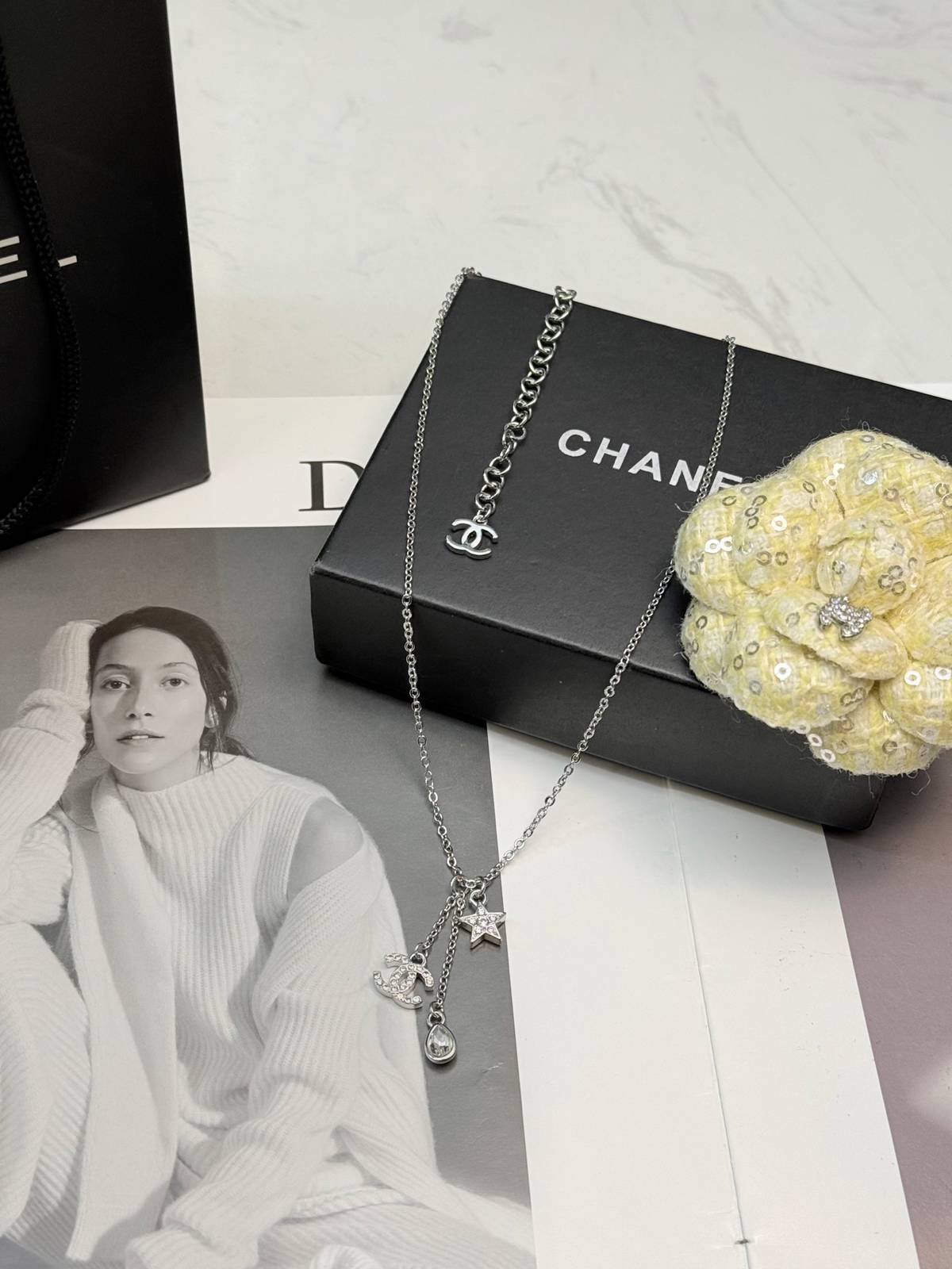 CHANEL シャネル レディース ネックレス CCロゴ チェーンモチーフ ブランドネックレス シルバー - 画像 5