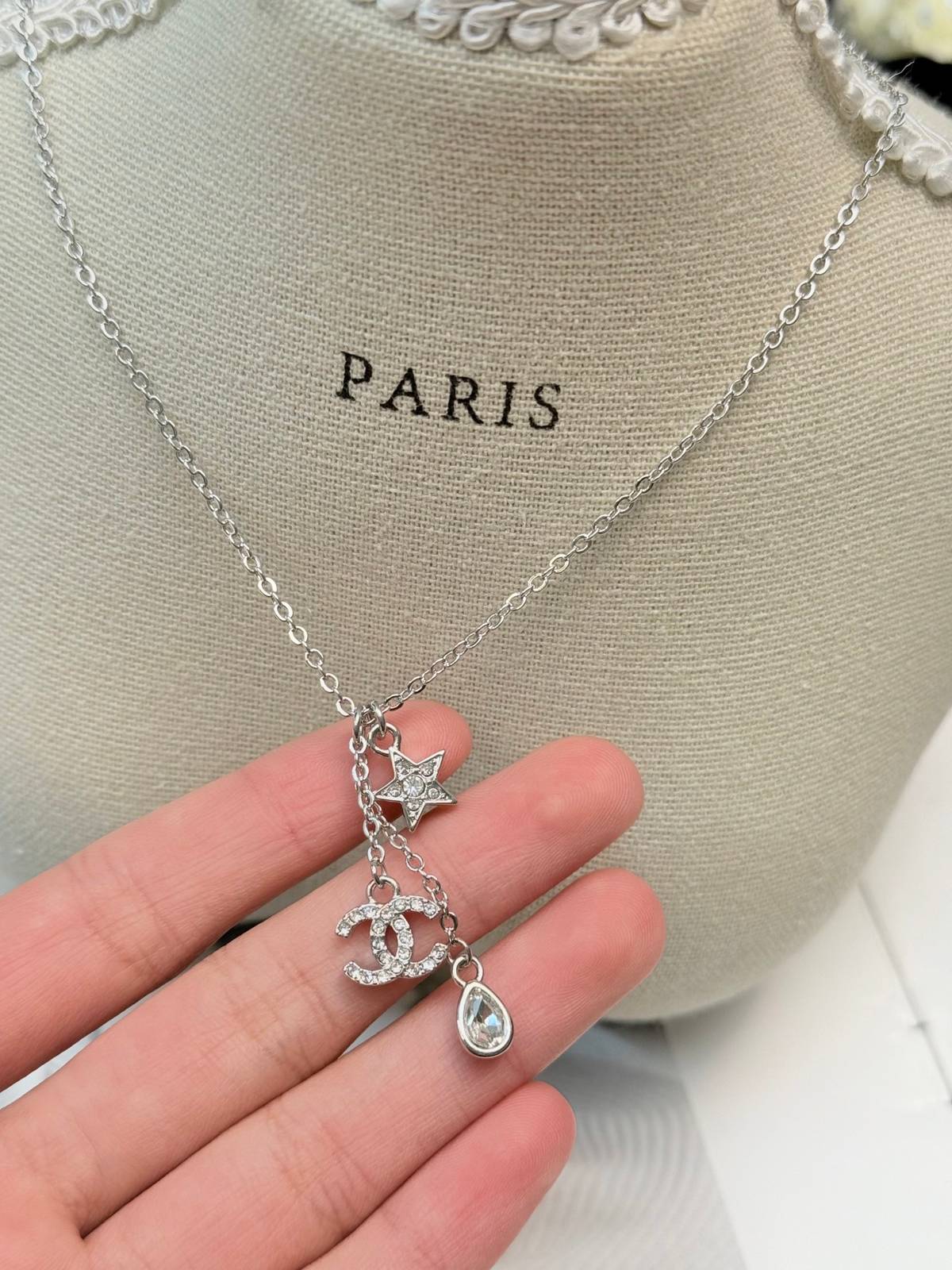 CHANEL シャネル レディース ネックレス CCロゴ チェーンモチーフ ブランドネックレス シルバー - 画像 6