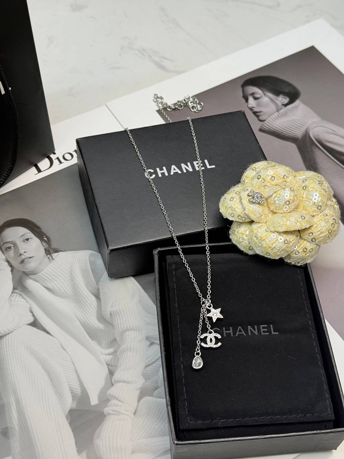 CHANEL シャネル レディース ネックレス CCロゴ チェーンモチーフ ブランドネックレス シルバー - 画像 7