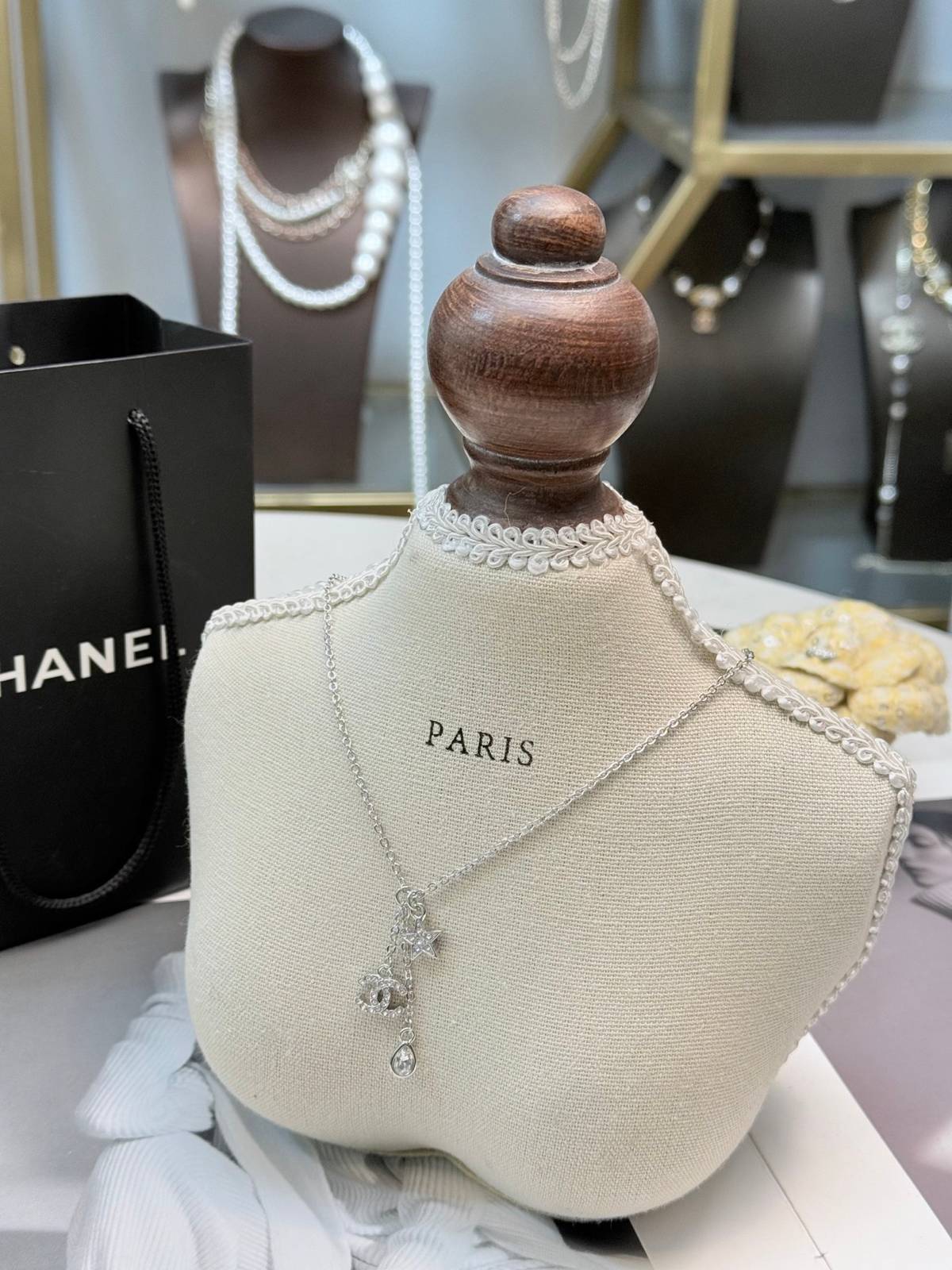CHANEL シャネル レディース ネックレス CCロゴ チェーンモチーフ ブランドネックレス シルバー - 画像 8