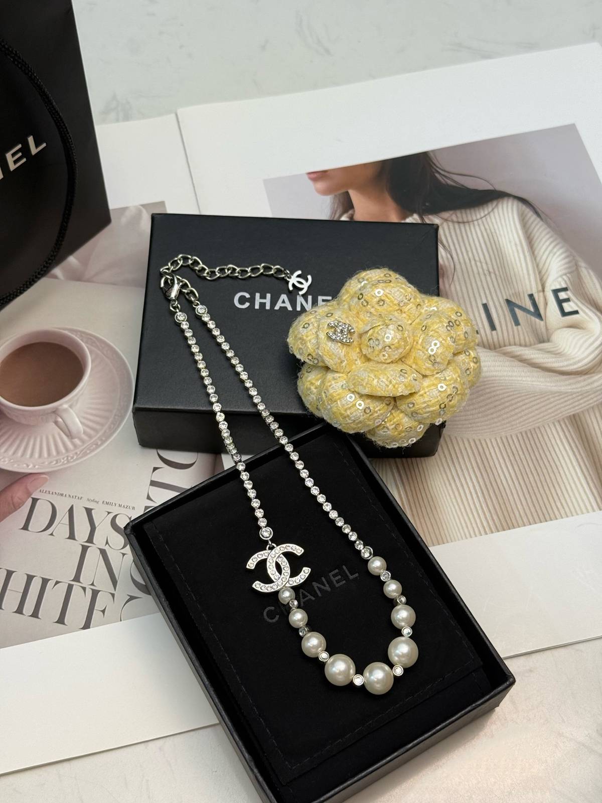 CHANEL シャネル レディース ネックレス CCロゴ パール ブランドネックレス シルバー - 画像 5