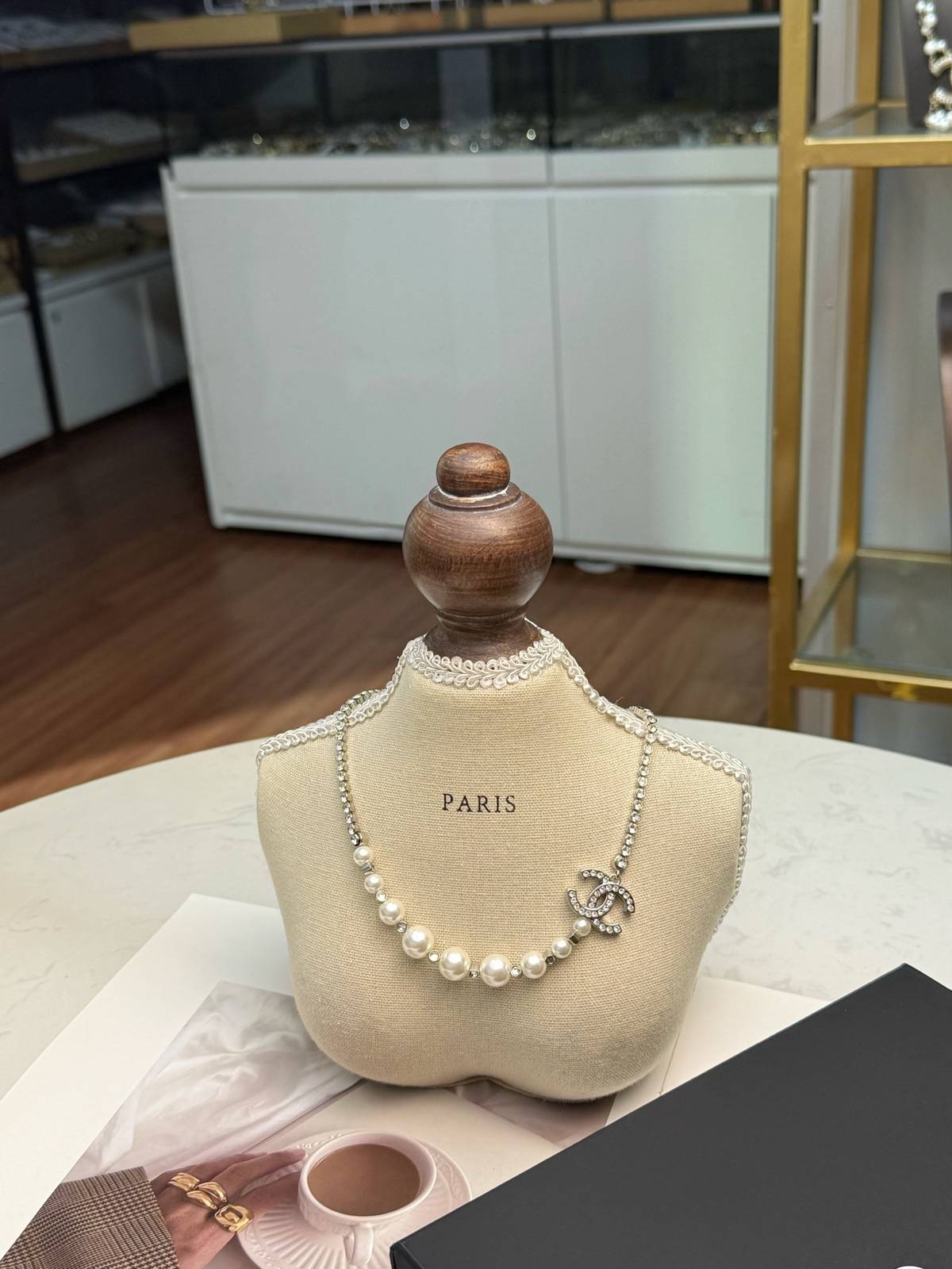CHANEL シャネル レディース ネックレス CCロゴ パール ブランドネックレス シルバー - 画像 8