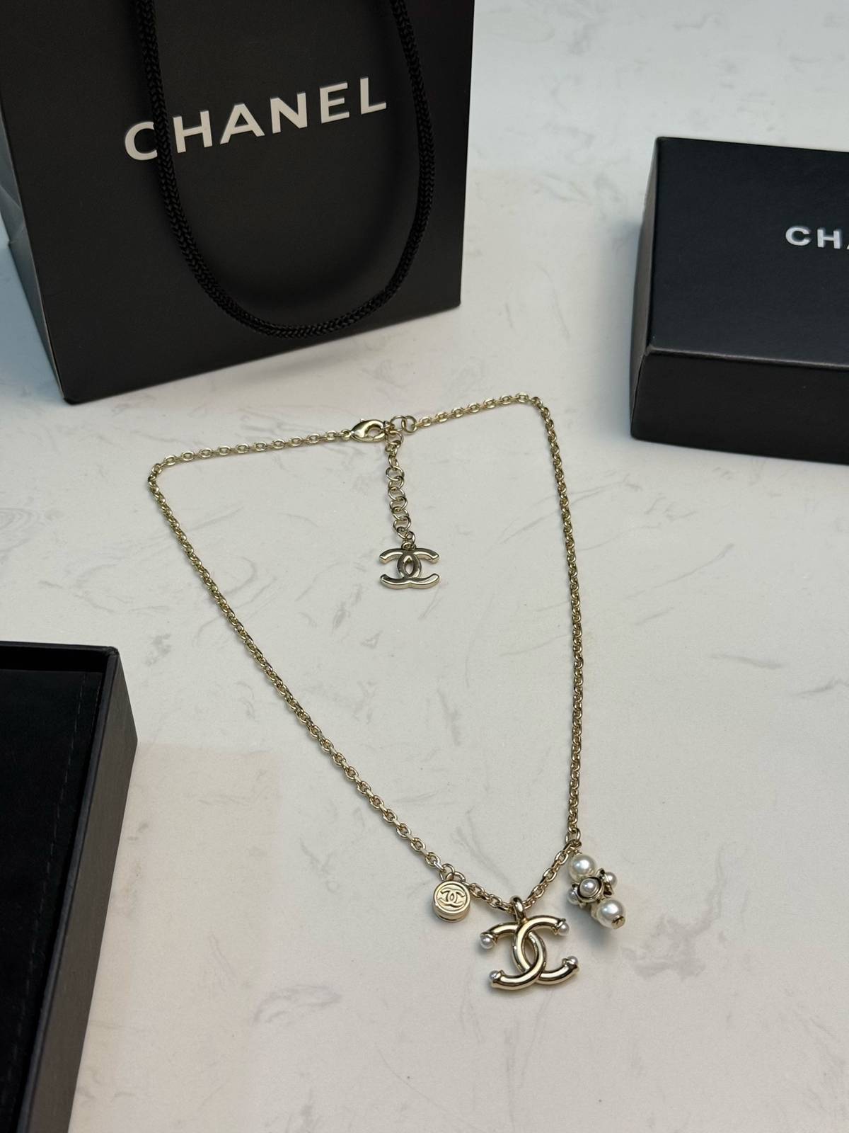 CHANEL シャネル レディース ネックレス CCロゴ チェーンモチーフ ブランドネックレス ブランドジュエリー ゴールド - 画像 4