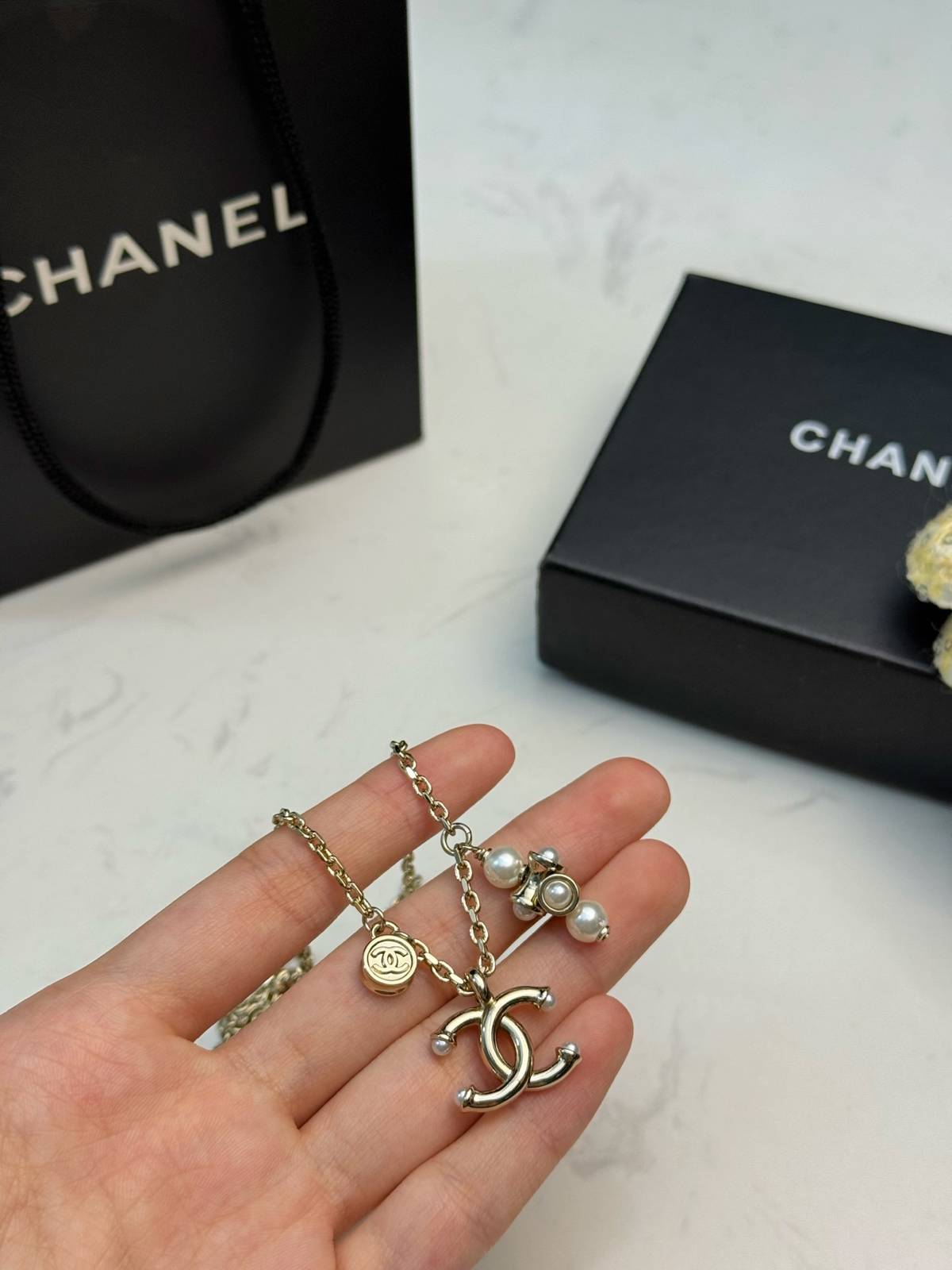 CHANEL シャネル レディース ネックレス CCロゴ チェーンモチーフ ブランドネックレス ブランドジュエリー ゴールド - 画像 6