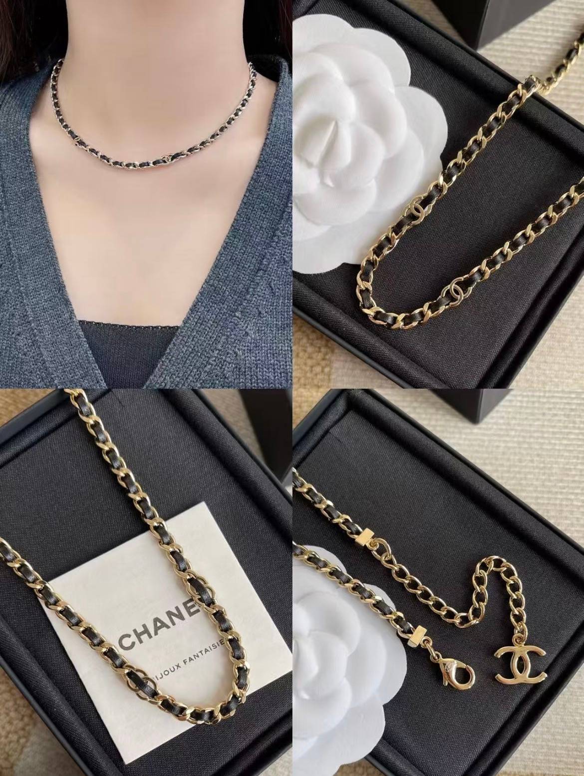 CHANEL シャネル レディース ネックレス CCロゴ チェーンモチーフ ブランドネックレス 上品なアクセサリー