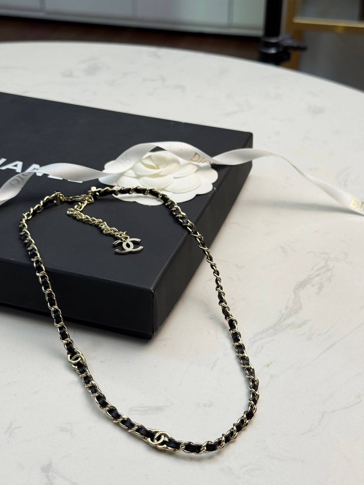 CHANEL シャネル レディース ネックレス CCロゴ チェーンモチーフ ブランドネックレス 上品なアクセサリー - 画像 3